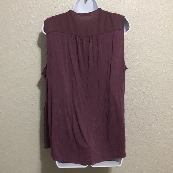 Tempted Purple Ruffled Blouse Womens Plus Size 2X - Picture 9 of 11